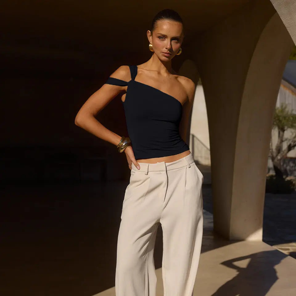 Fashion Women's Wear Irregular Design Tube Top DC-Beyond Borders Collective