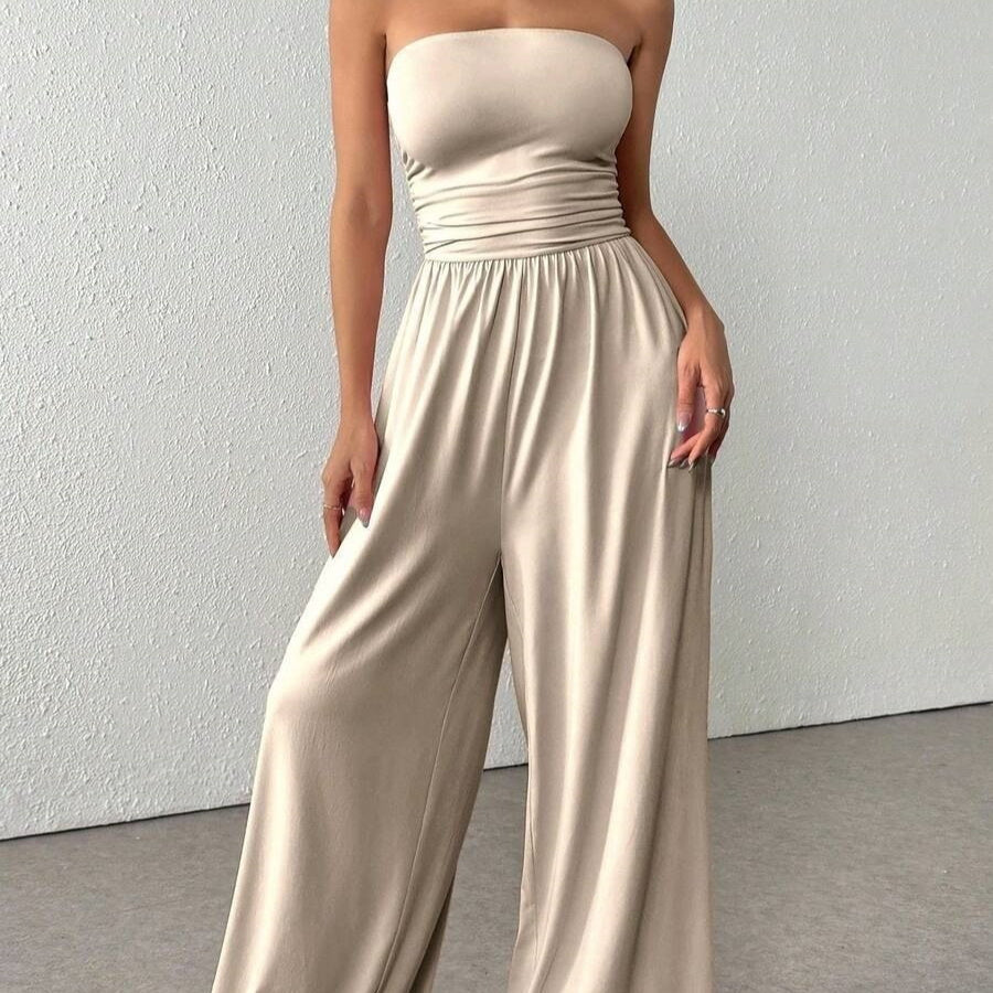 New Casual Versatile High-waisted Pants With A Tube Top DC-Beyond Borders Collective