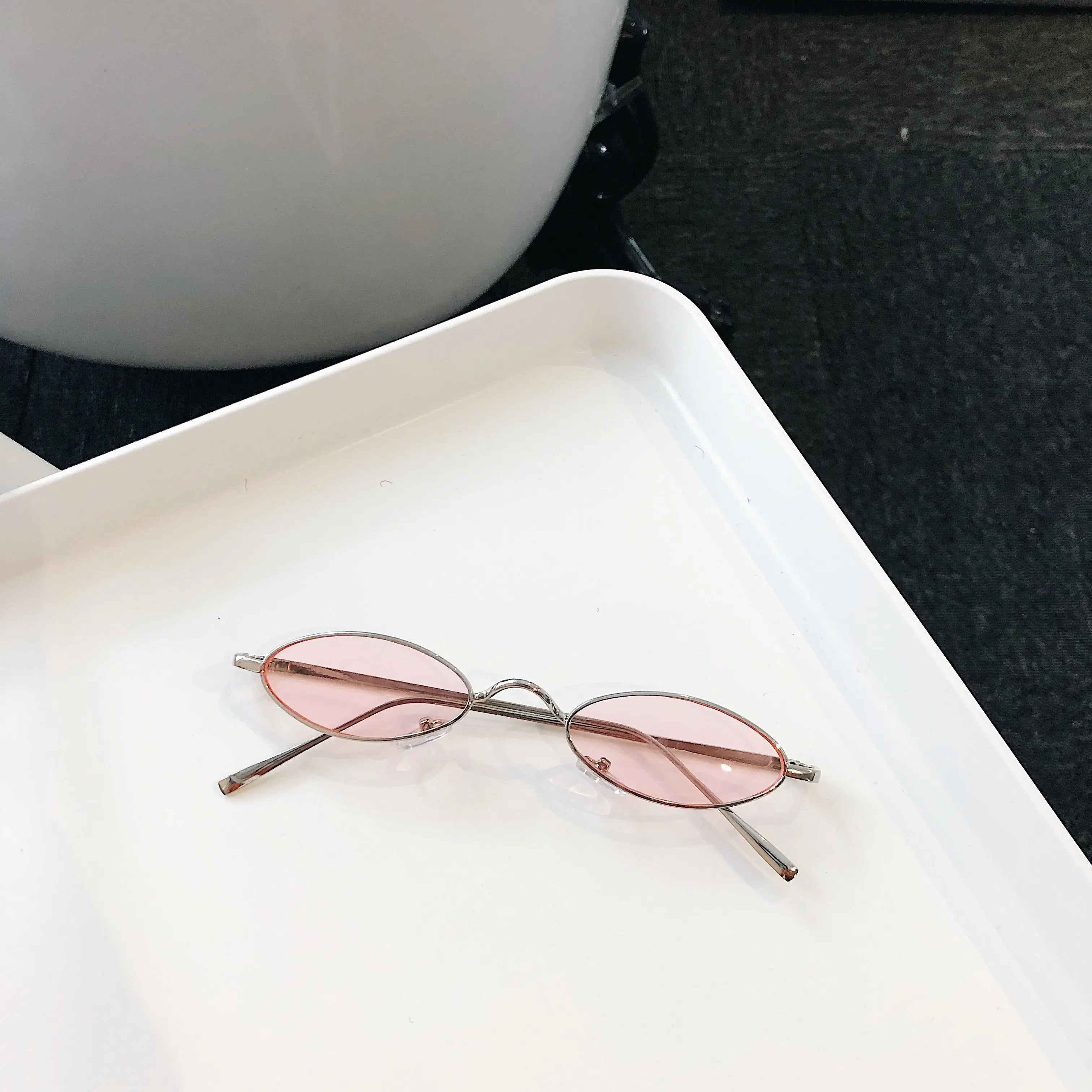 Retro Cat Eye Sunglasses Women Yellow Red Lens Sun Glasses DC-Beyond Borders Collective