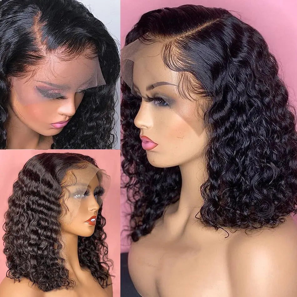 Deep Water Wave Lace Frontal Human Hair Wig RightOn68