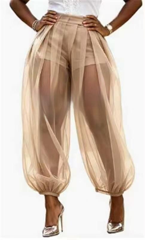 Summer New Semi Transparent Mesh Solid Color Bloomers DC-Beyond Borders Collective