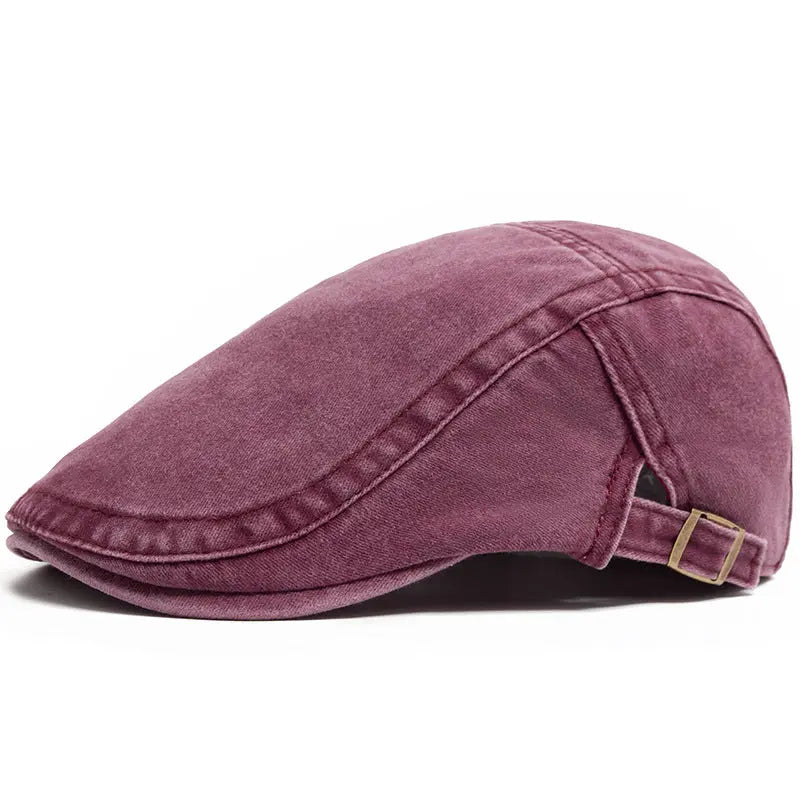 Retro Washed Denim Beret Cap RightOn68