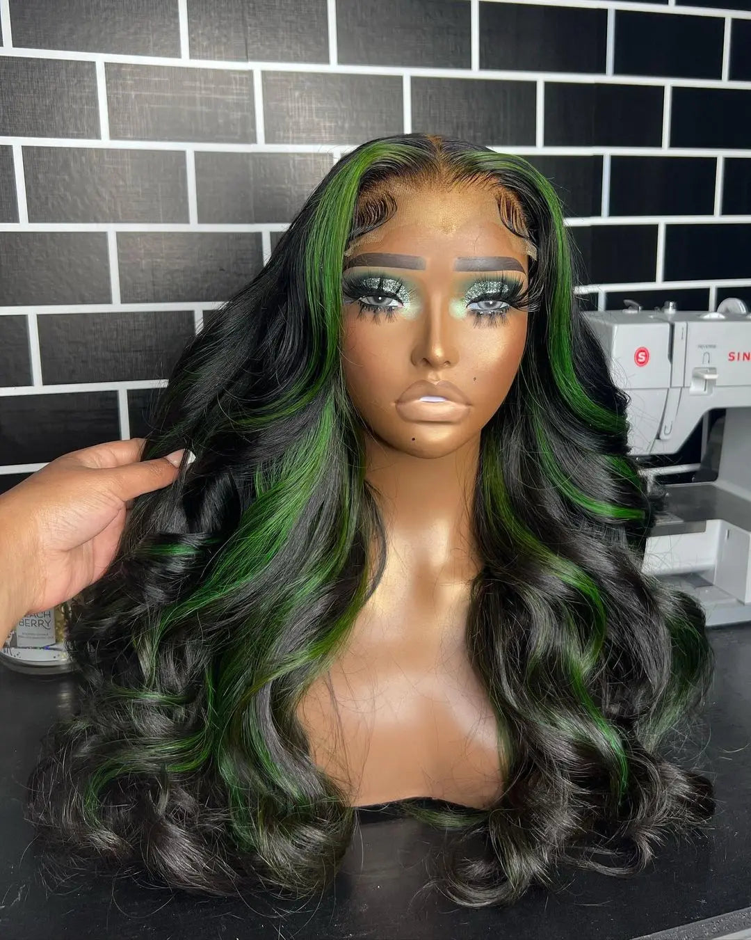 Ombre Lace Front Wavy Lace Glueless Wig Dropshipman