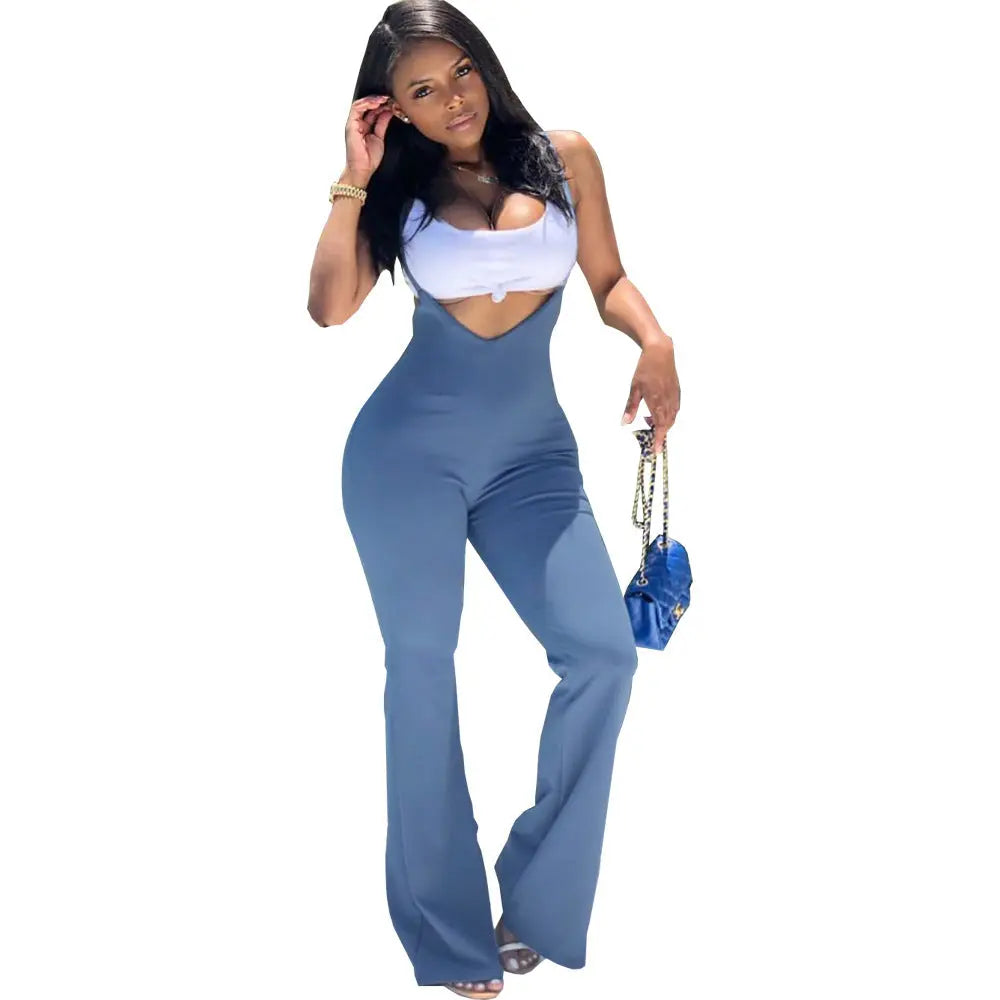 Women's Wear Slim-fit Casual Suspender Jumpsuit DC-Beyond Borders Collective
