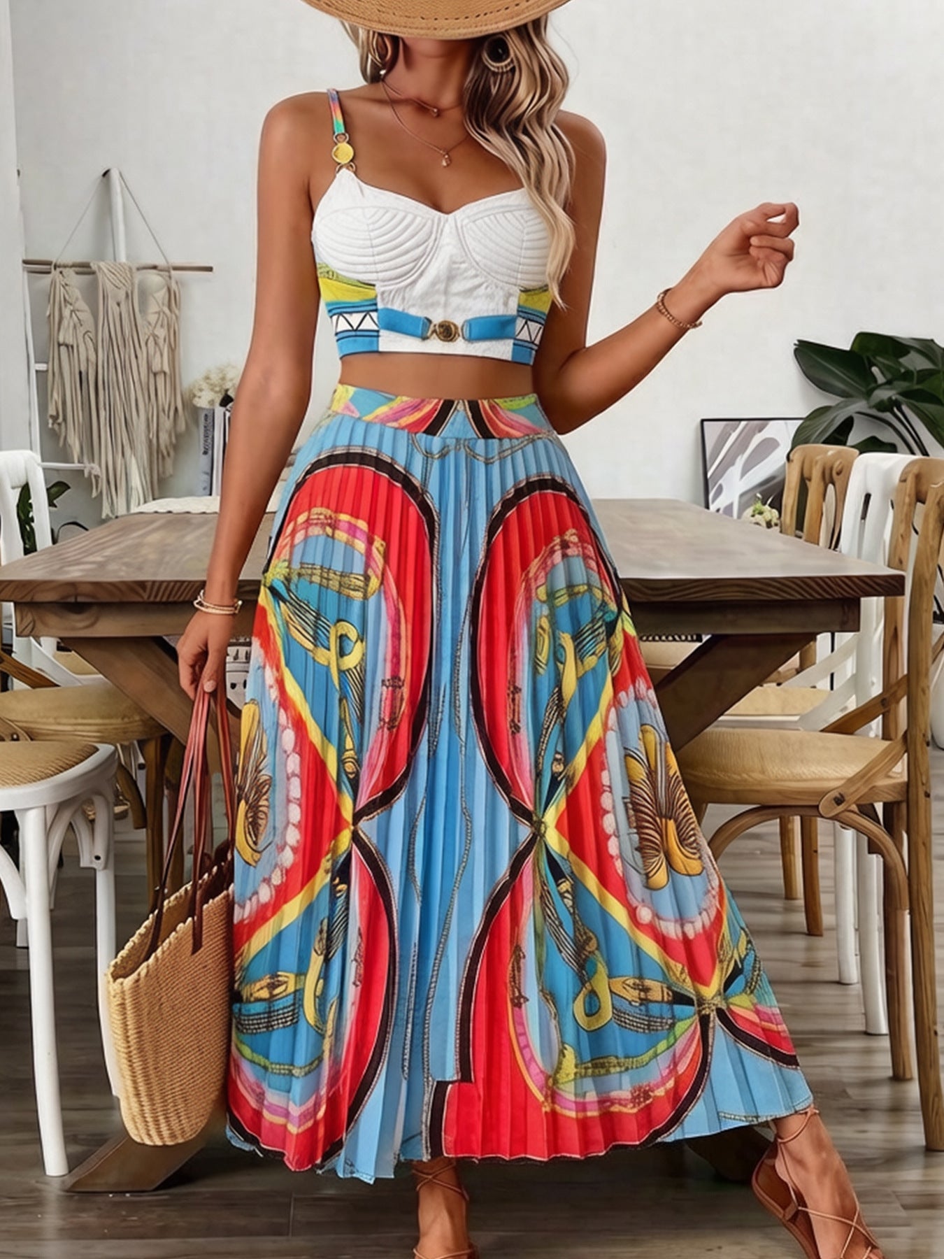 Romantic And Flowing Beach Vacation Dress Set DC-Beyond Borders Collective