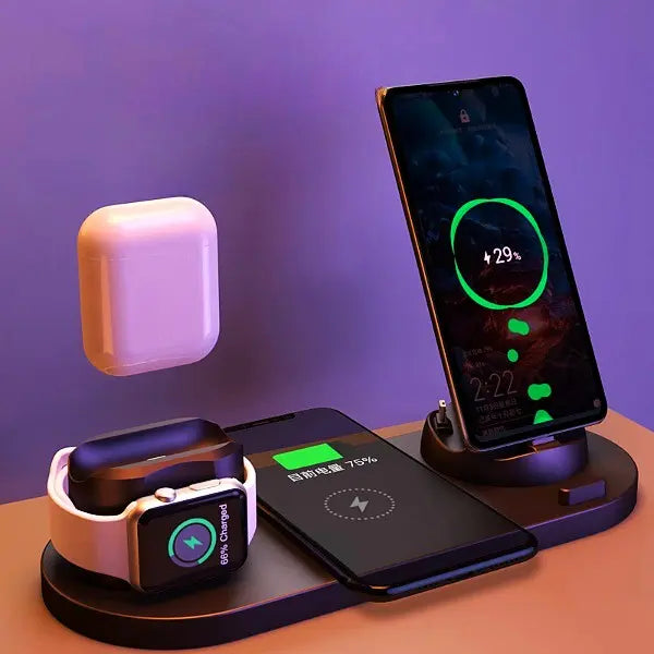 Wireless Fast Charging Pad For Phone & Watch Dock Station RightOn68